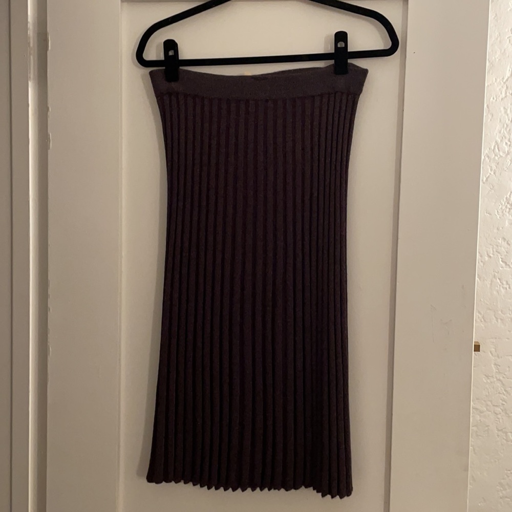 Purple metallic Rebecca Taylor skirt